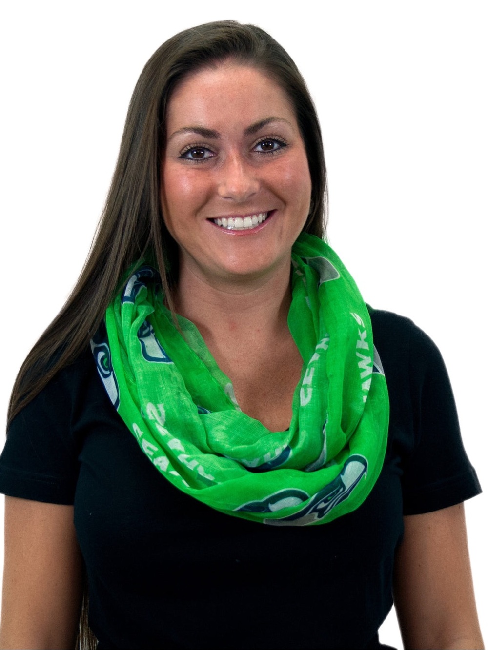 Seattle Seahawks Sheer Infinity Scarf